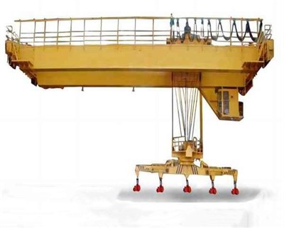 रोटरी कैरियर बीम के साथ विद्युत चुम्बकीय ओवरहेड क्रेन